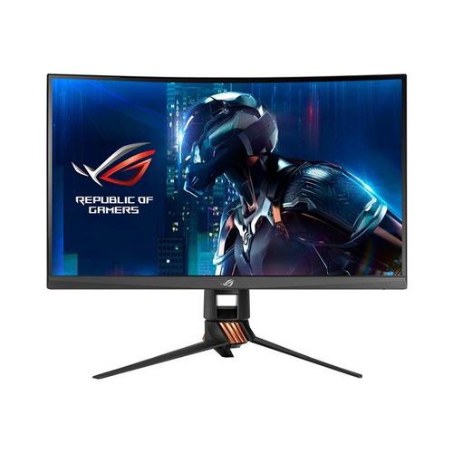 ASUS ROG SWIFT PG27VQ - Écran LED - jeux - incurvé - 27" - 2560 x 1440 WQHD @ 165 Hz - TN - 400 cd/m² - 1000:1 - 1 ms - HDMI, DisplayPort - armure en titane, cuivre de plasma