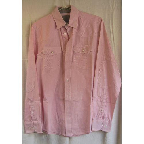 Chemise Rayée Rose Et Blanc - Jules - Taille S