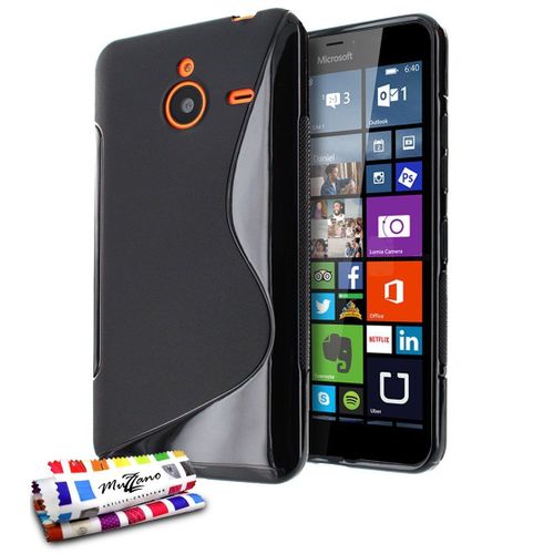 Coque Case Nokia Lumia 640 Xl " Le S " Noir Silicone Souple (Tpu)