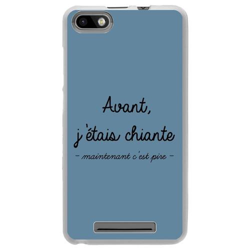 Coque Souple Pour Wiko Lenny 3 Avec Impression Motifs Avant, J'étais Chiante Bl