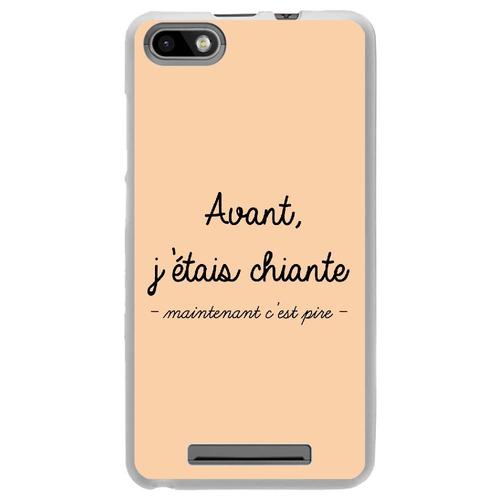 Coque Souple Pour Wiko Lenny 3 Avec Impression Motifs Avant, J'étais Chiante Be