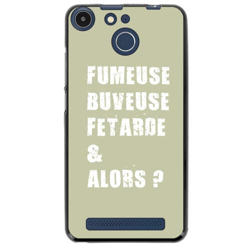 Coque Souple Pour Archos 50f Helium Avec Impression Motifs Fumeuse Et Alors Vert