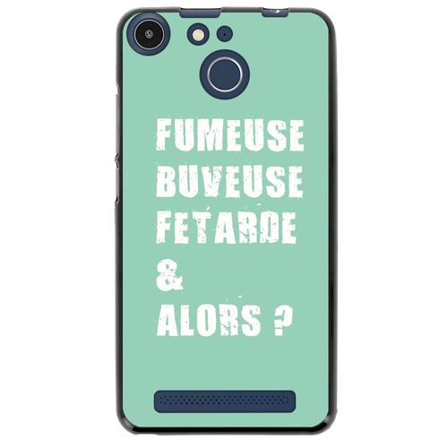 Coque Souple Pour Archos 50f Helium Avec Impression Motifs Fumeuse Et Alors Turq