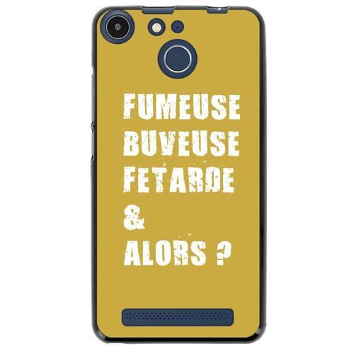 Coque Souple Pour Archos 50f Helium Avec Impression Motifs Fumeuse Et Alors Or