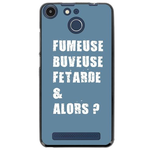 Coque Souple Pour Archos 50f Helium Avec Impression Motifs Fumeuse Et Alors Bleu