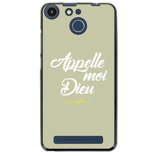 Coque Souple Pour Archos 50f Helium Avec Impression Motifs Appelle Moi Dieu Vert