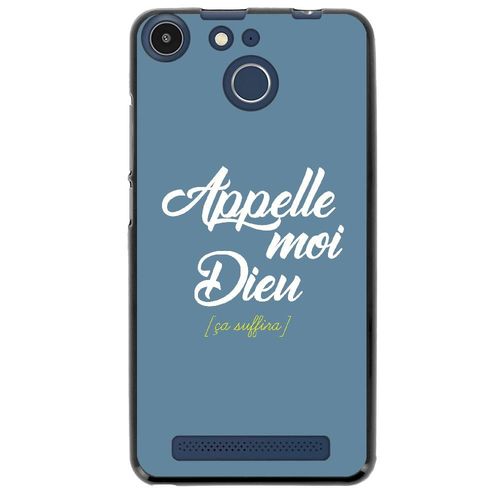 Coque Souple Pour Archos 50f Helium Avec Impression Motifs Appelle Moi Dieu Bleu