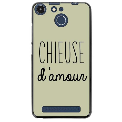 Coque Souple Pour Archos 50f Helium Avec Impression Motifs Chieuse D'amour Vert