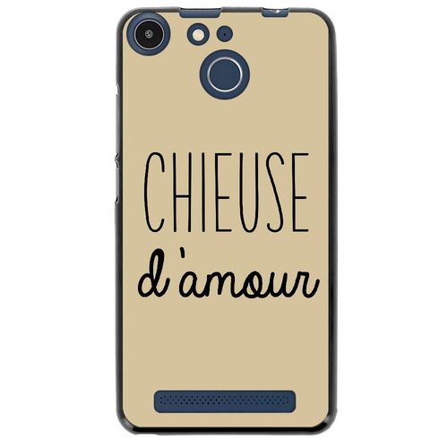 Coque Souple Pour Archos 50f Helium Avec Impression Motifs Chieuse D'amour Taupe