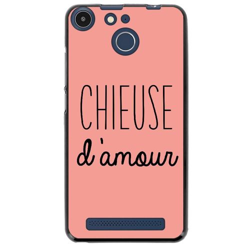 Coque Souple Pour Archos 50f Helium Avec Impression Motifs Chieuse D'amour Rose