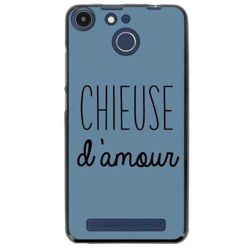 Coque Souple Pour Archos 50f Helium Avec Impression Motifs Chieuse D'amour Bleu