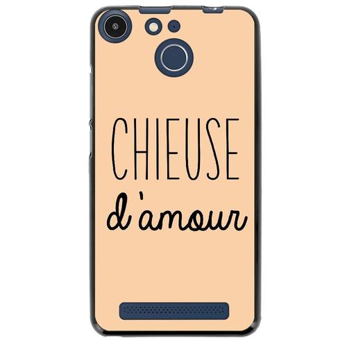 Coque Souple Pour Archos 50f Helium Avec Impression Motifs Chieuse D'amour Beige