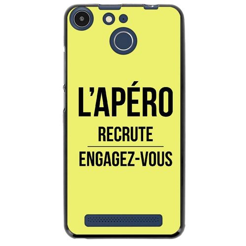 Coque Souple Pour Archos 50f Helium Avec Impression Motifs L'apéro Recrute Jaun