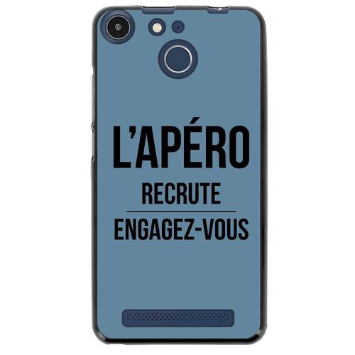 Coque Souple Pour Archos 50f Helium Avec Impression Motifs L'apéro Recrute Bleu