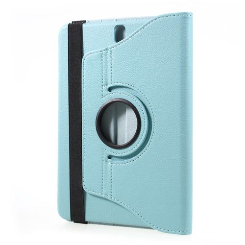 Etui Aspect Cuir Bleu Support Rotatif Samsung Galaxy Tab-S3 9,7 Pouces