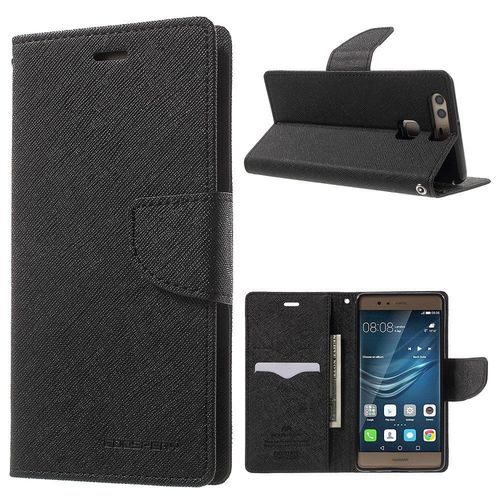 Etui Type Portefeuille Huawei P10 Plus Coloris Noir Fancy-Diary