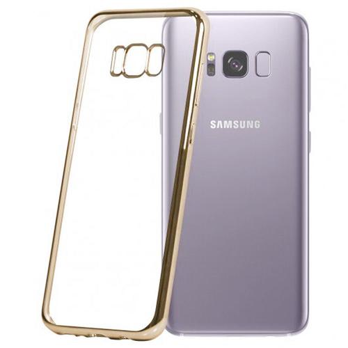 Coque Souple Moxie Galaxy S8+ Gold Dos Transparent