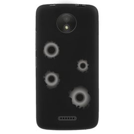Coque Souple Pour Motorola Moto C Avec Impression Motifs Impacts De Balles