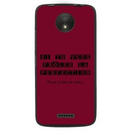 Coque Souple Pour Motorola Moto C Avec Impression Motifs Frôler La Perfection B