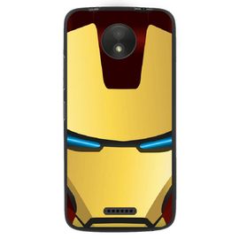 Coque Souple Pour Motorola Moto C Avec Impression Motifs Masque Iron