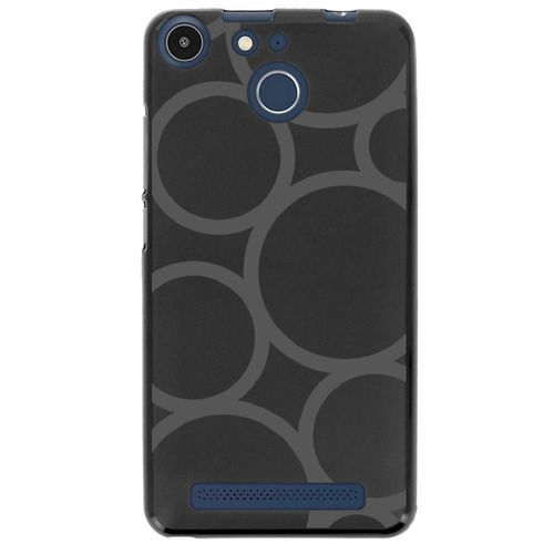 Coque Souple Pour Archos 50f Helium Avec Impression Motifs Ronds Gris