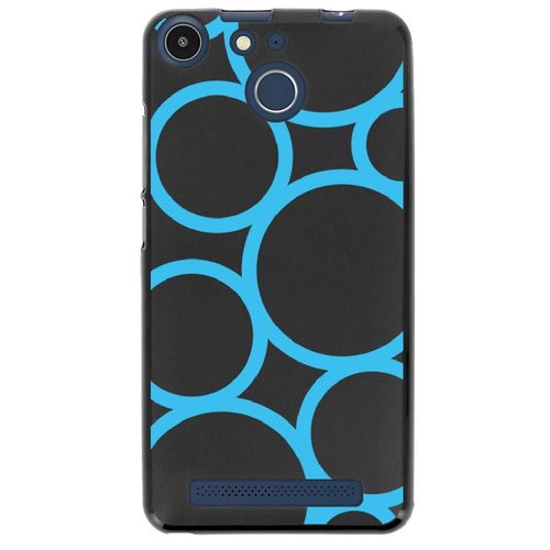Coque Souple Pour Archos 50f Helium Avec Impression Motifs Ronds Bleus