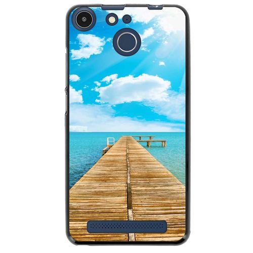 Coque Souple Pour Archos 50f Helium Avec Impression Motifs Ponton Sur La Mer