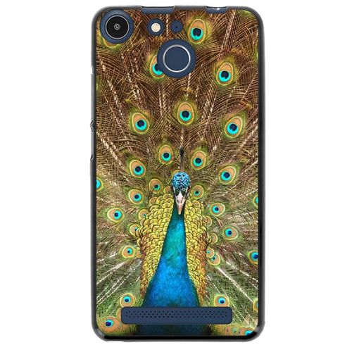 Coque Souple Pour Archos 50f Helium Avec Impression Motifs Paon Qui Fait La Roue