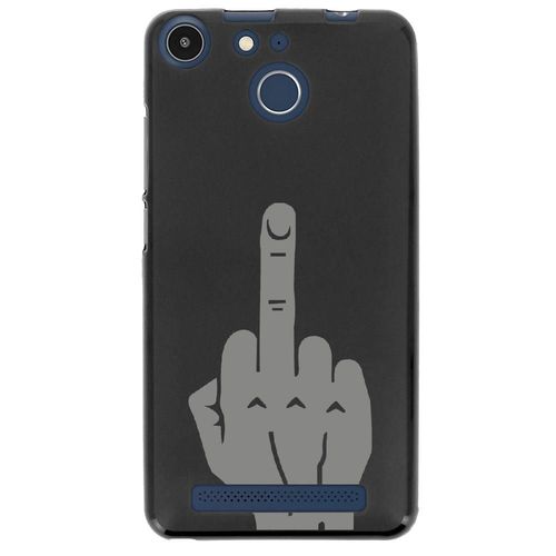 Coque Souple Pour Archos 50f Helium Avec Impression Motifs Doigt D'honneur