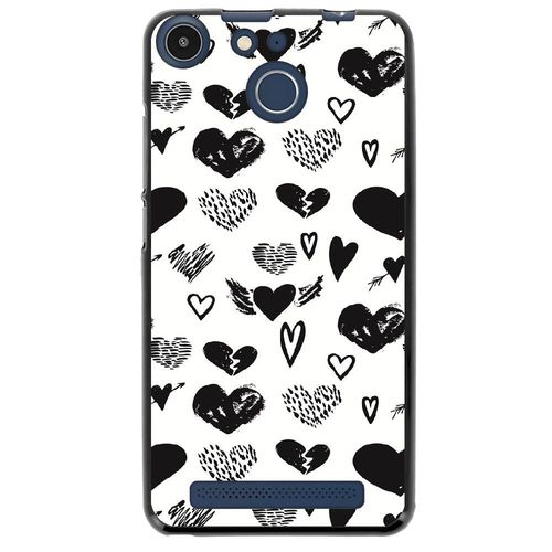 Coque Souple Pour Archos 50f Helium Avec Impression Motifs Love Coeur 1
