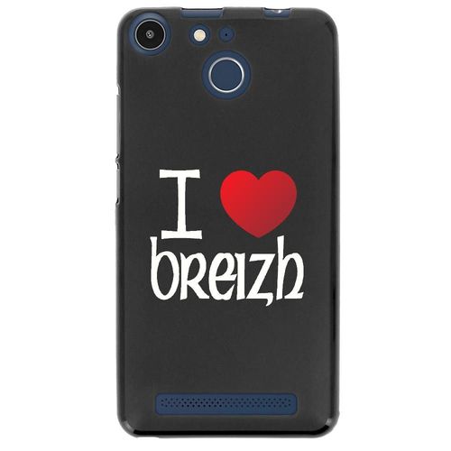 Coque Souple Pour Archos 50f Helium Avec Impression Motifs Coeur Rouge I Love Br
