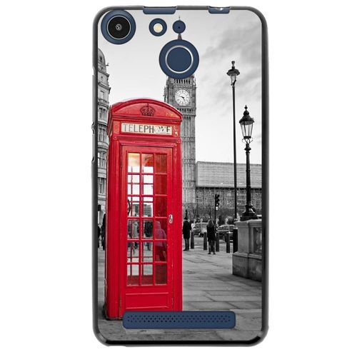 Coque Souple Pour Archos 50f Helium Avec Impression Motifs Cabine Téléphonique