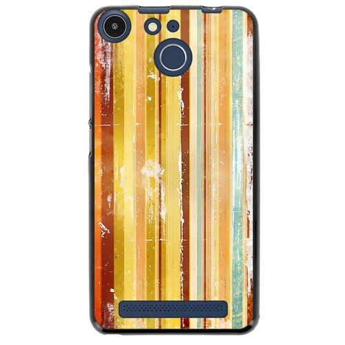 Coque Souple Pour Archos 50f Helium Avec Impression Motifs Bandes Effets Vintage