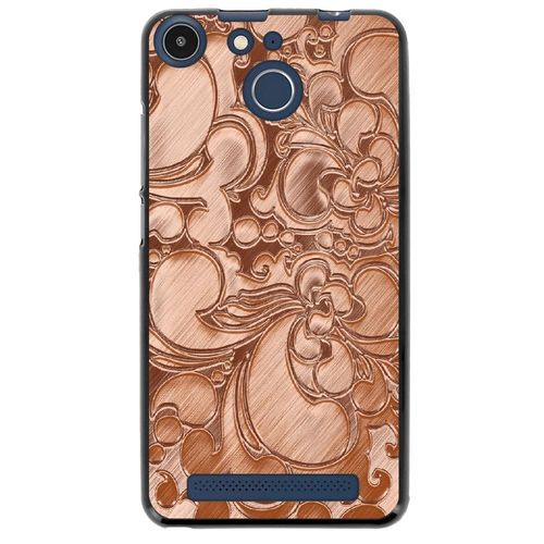 Coque Souple Pour Archos 50f Helium Avec Impression Motifs Arabesque Bronze