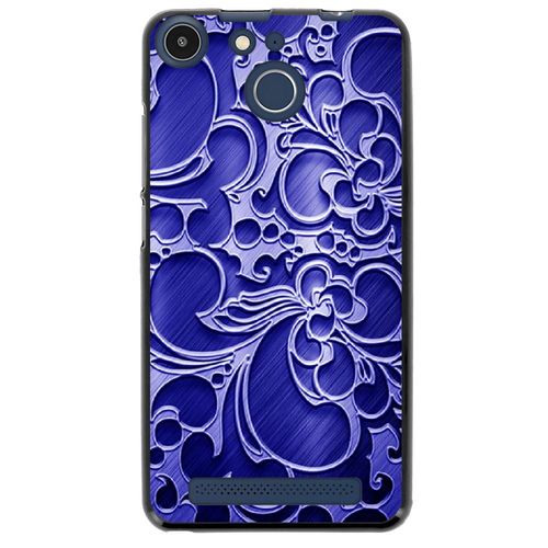 Coque Souple Pour Archos 50f Helium Avec Impression Motifs Arabesque Bleu