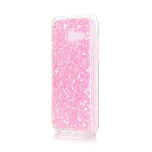 Coque Rigide Galaxy A3-2017 Liquide Étoiles Et Paillettes Roses