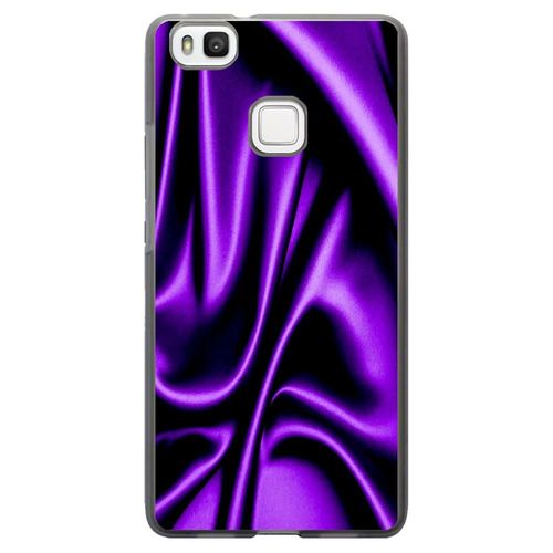 Coque Souple Pour Huawei Ascend P9-Lite Avec Impression Motifs Soie Drapée Mauv