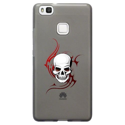 Coque Souple Pour Huawei Ascend P9-Lite Avec Impression Motifs Tête De Mort Sur