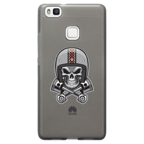Coque Souple Pour Huawei Ascend P9-Lite Avec Impression Motifs Tête De Mort Ave