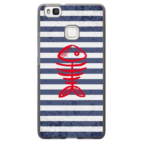 Coque Souple Pour Huawei Ascend P9-Lite Avec Impression Motifs Squelette Poisson