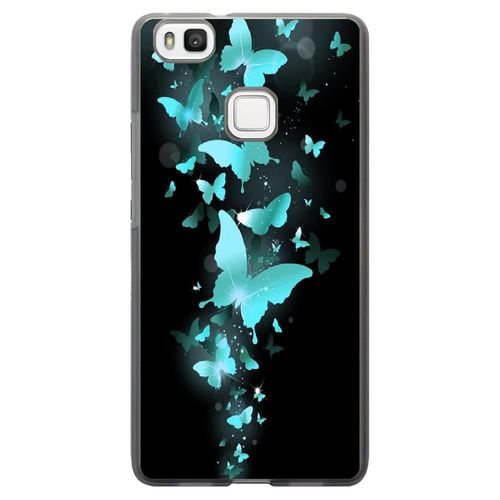 Coque Souple Pour Huawei Ascend P9-Lite Avec Impression Motifs Papillons Bleus