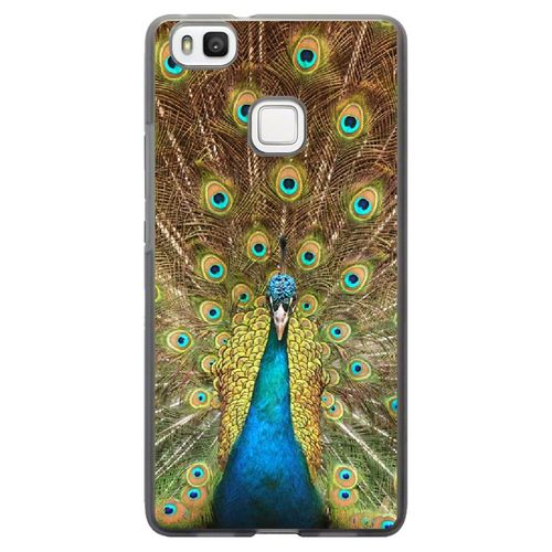 Coque Souple Pour Huawei Ascend P9-Lite Avec Impression Motifs Paon Qui Fait La