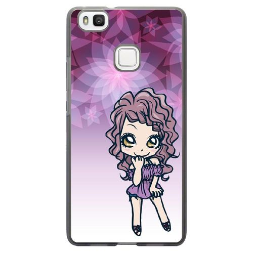 Coque Souple Pour Huawei Ascend P9-Lite Avec Impression Motifs Manga Fille Viole