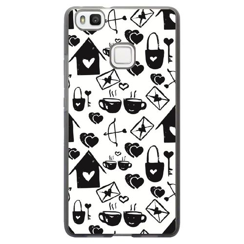 Coque Souple Pour Huawei Ascend P9-Lite Avec Impression Motifs Love Coeur 3
