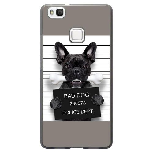 Coque Souple Pour Huawei Ascend P9-Lite Avec Impression Motifs Bulldog Prisonnie