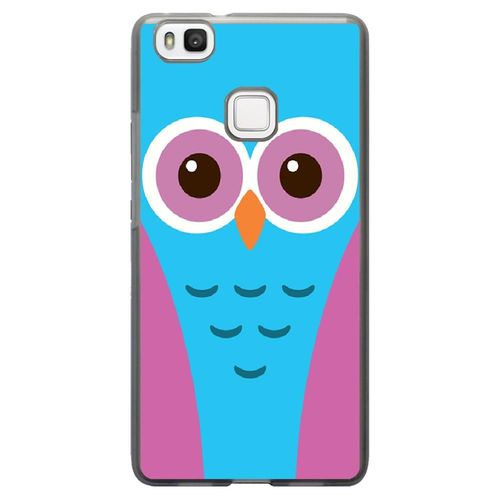 Coque Souple Pour Huawei Ascend P9-Lite Avec Impression Motifs Chouette Bleue Et