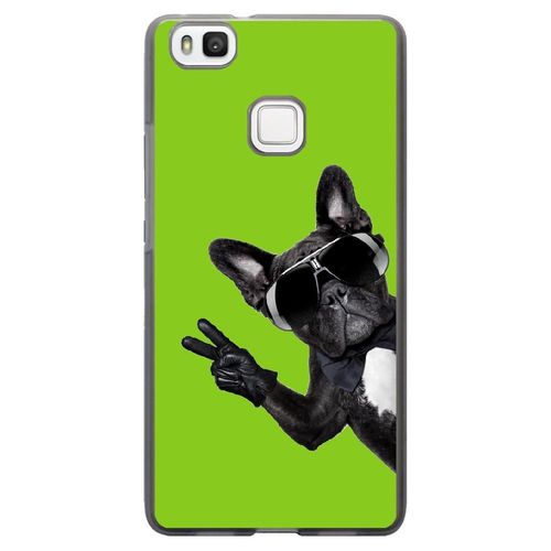Coque Souple Pour Huawei Ascend P9-Lite Avec Impression Motifs Chien À Lunettes