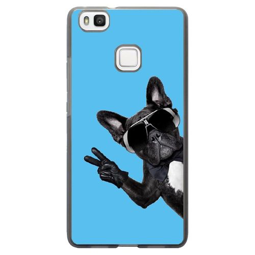 Coque Souple Pour Huawei Ascend P9-Lite Avec Impression Motifs Chien À Lunettes
