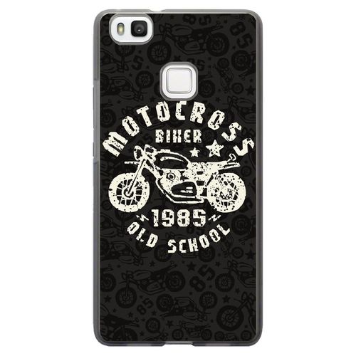 Coque Souple Pour Huawei Ascend P9-Lite Avec Impression Motifs Moto Vintage