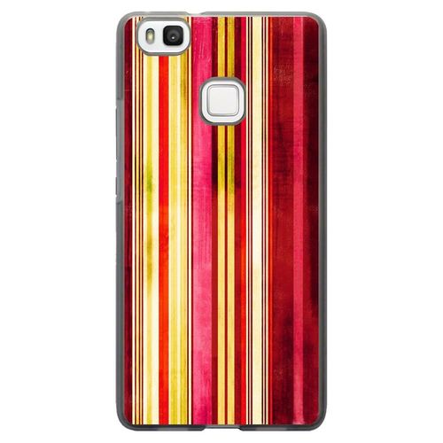 Coque Souple Pour Huawei Ascend P9-Lite Avec Impression Motifs Bandes Effets Vin